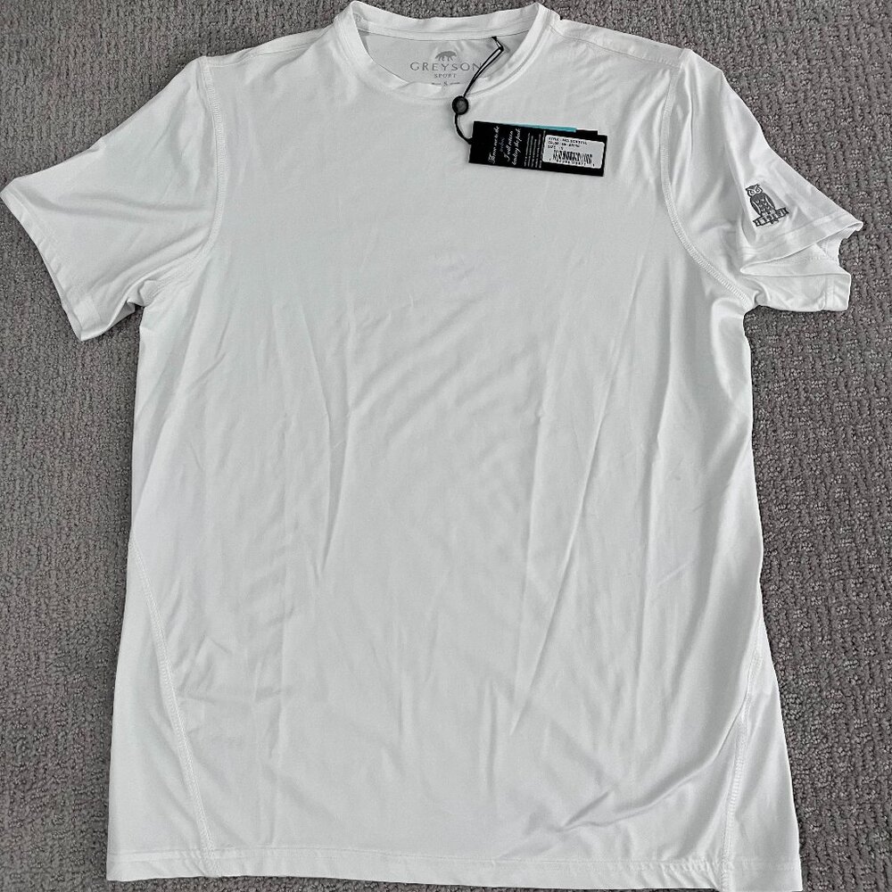 Greyson Classic Sport White Short Sleeve Tee  Size Small
